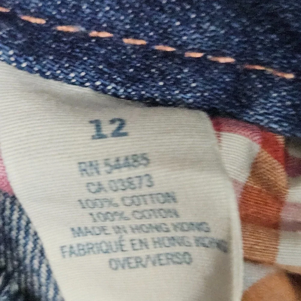 Vintage American Eagle Denim Shorts Deadstock Size 12 Hong Kong Light Wash Y2K‎